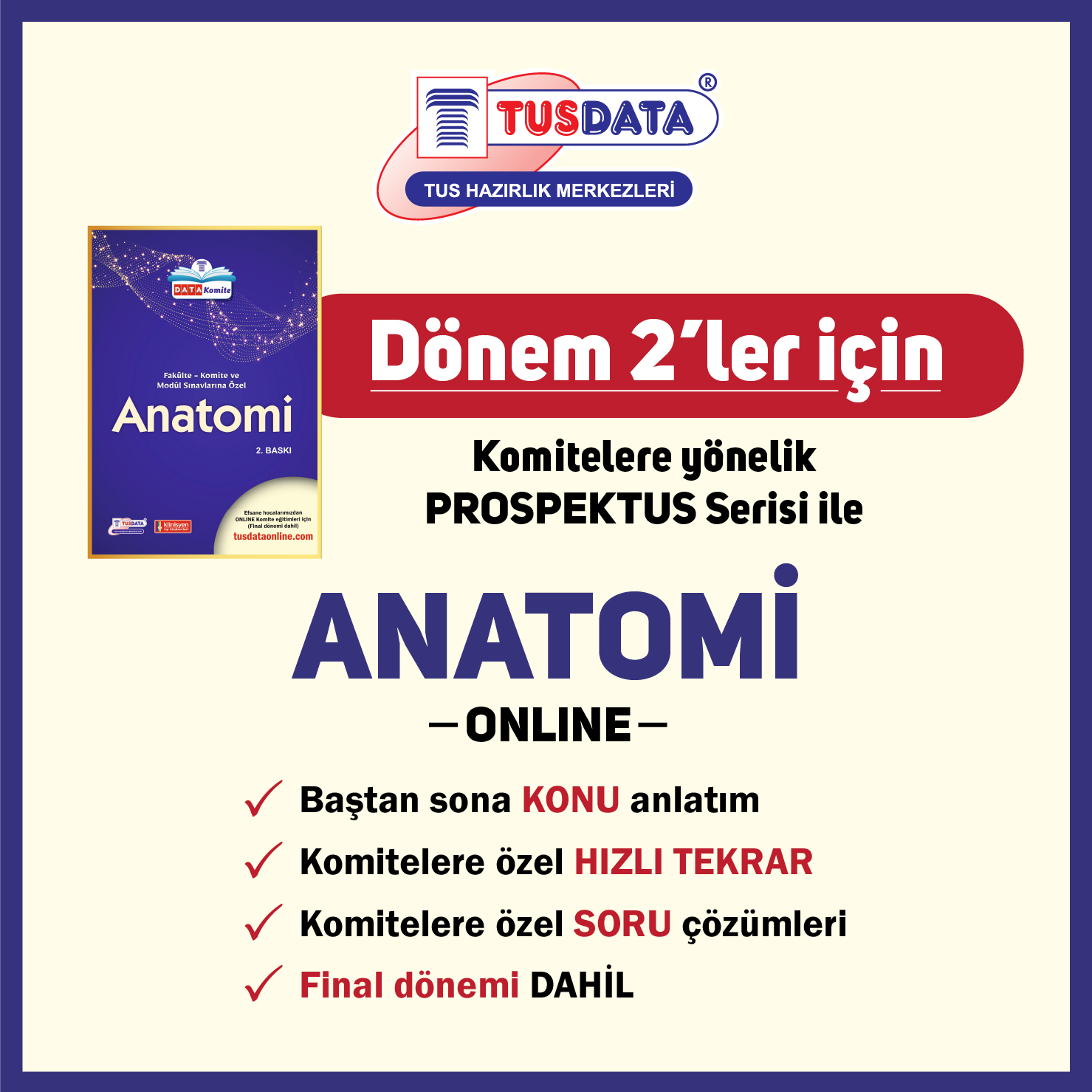 Dönem 2 Komitelere Yönelik Online Dersler – Anatomi