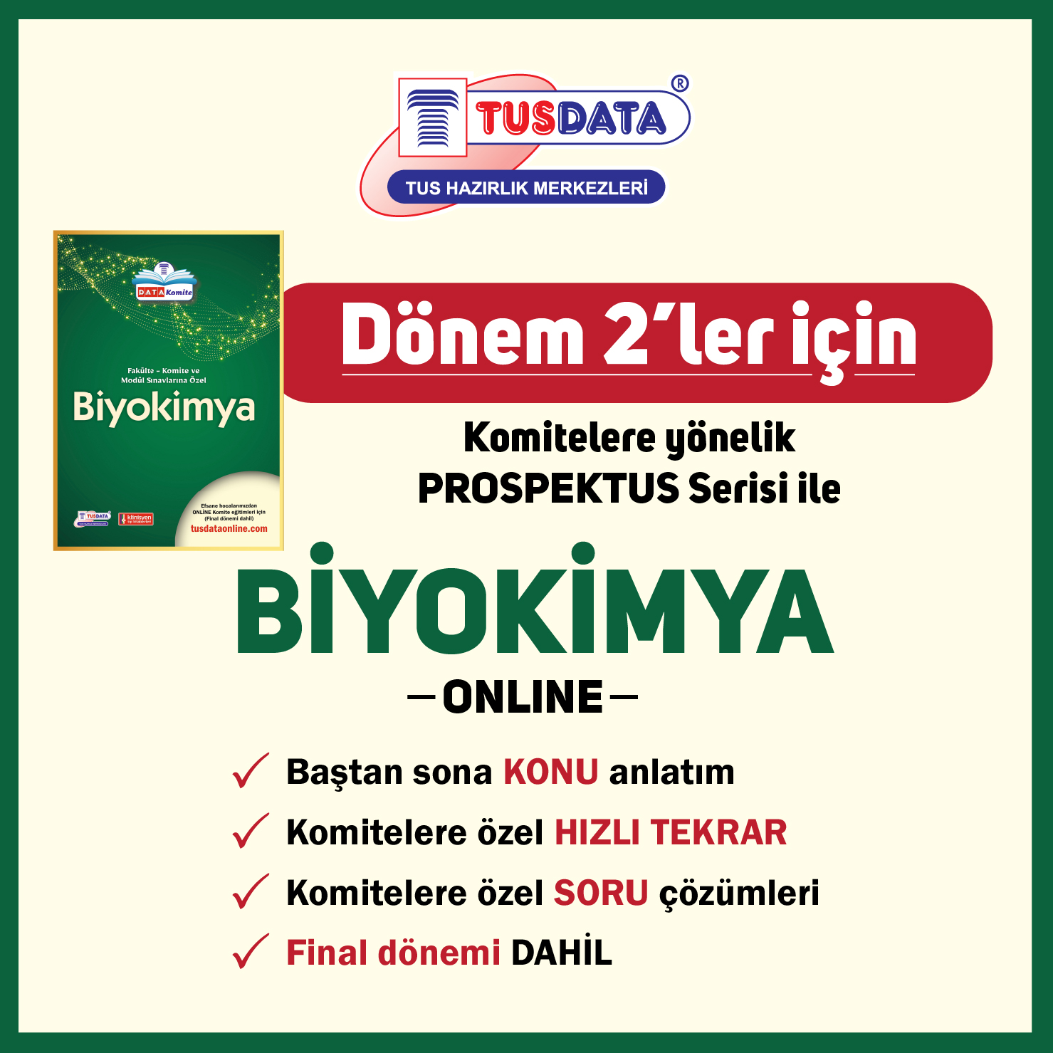 Dönem 2 Komitelere Yönelik Online Dersler – Biyokimya