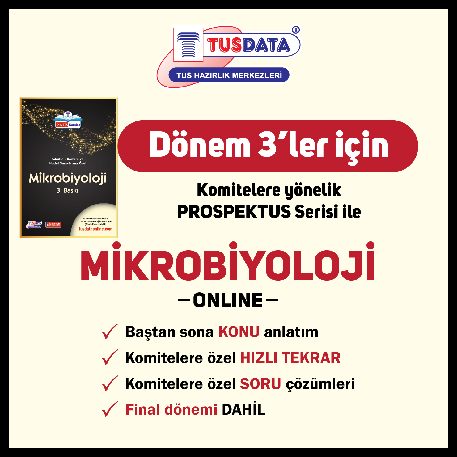 Dönem 3 Komitelere Yönelik Online Dersler – Mikrobiyoloji